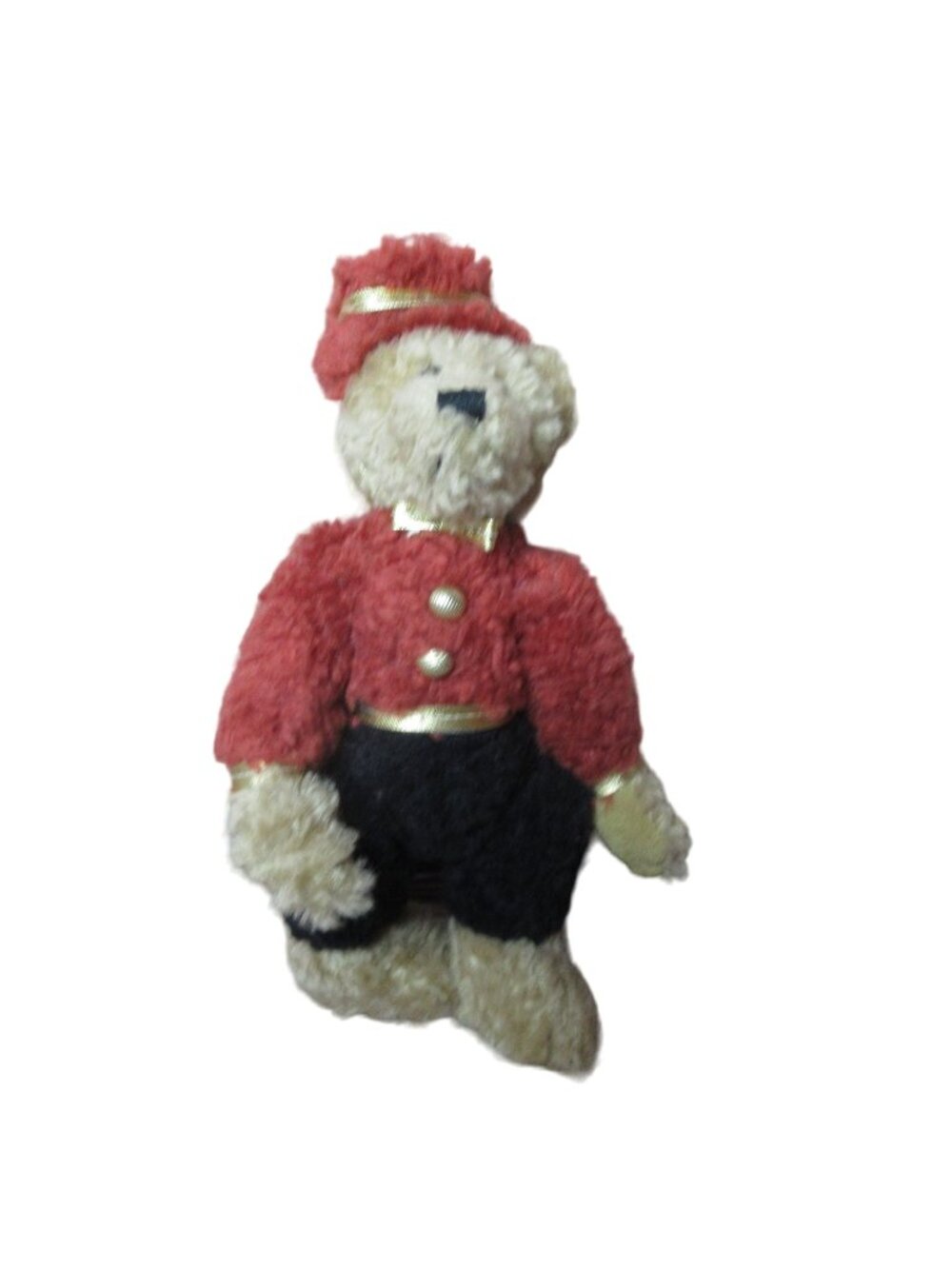 Boyds Jointed Bear Plush Light Brown Fur Bell Hop - Vintage 1993